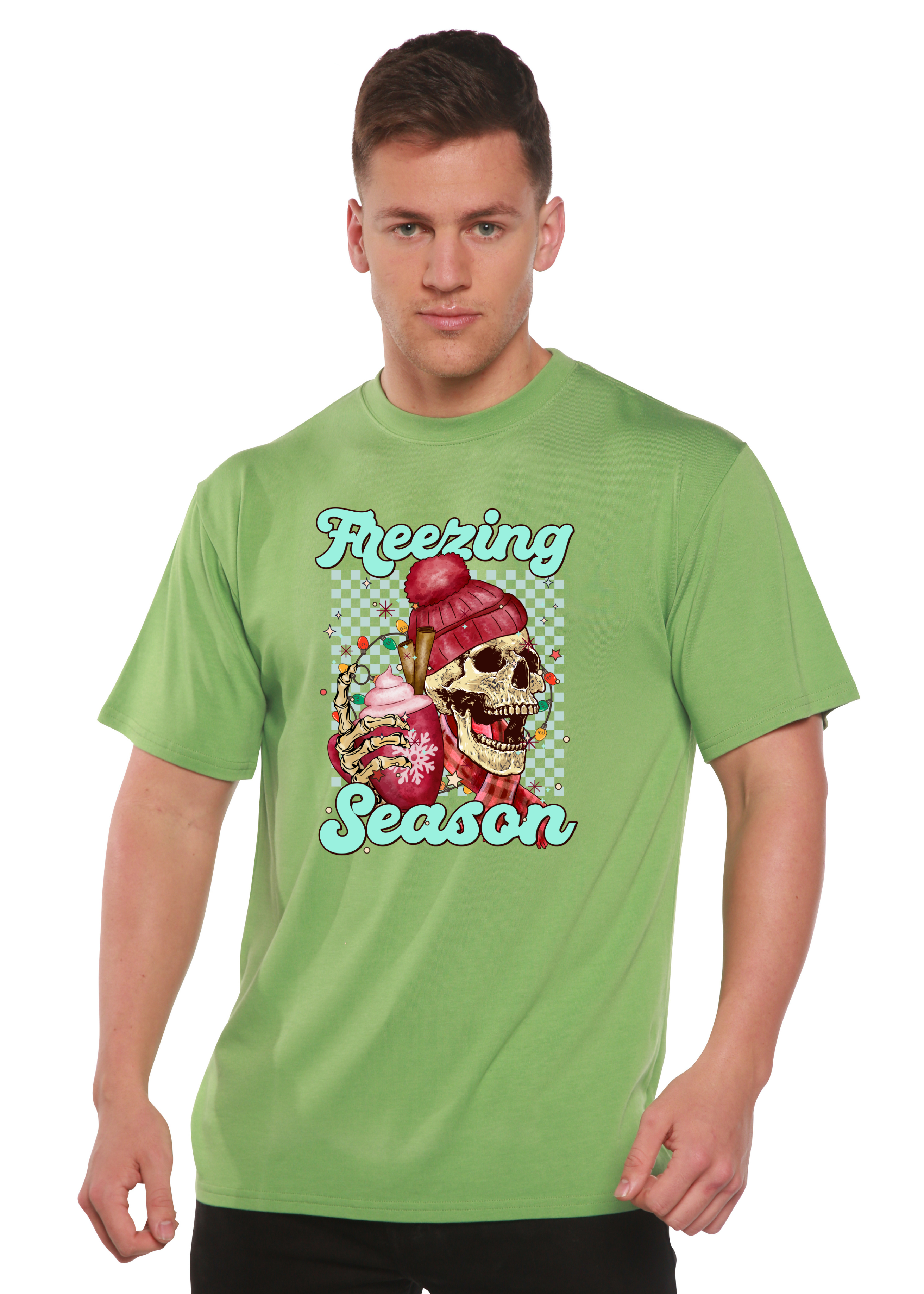 Freezing Season Unisex Bamboo Viscose/Organic Cotton Short Sleeve Graphic T-Shirt